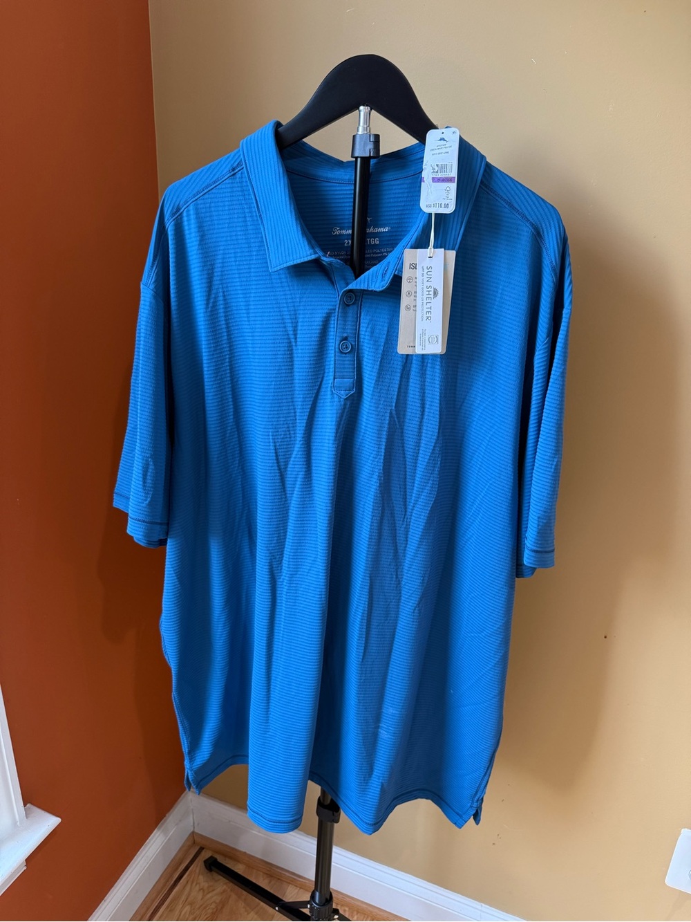 Tommy Bahama Men's Bright Blue Polo Shirt